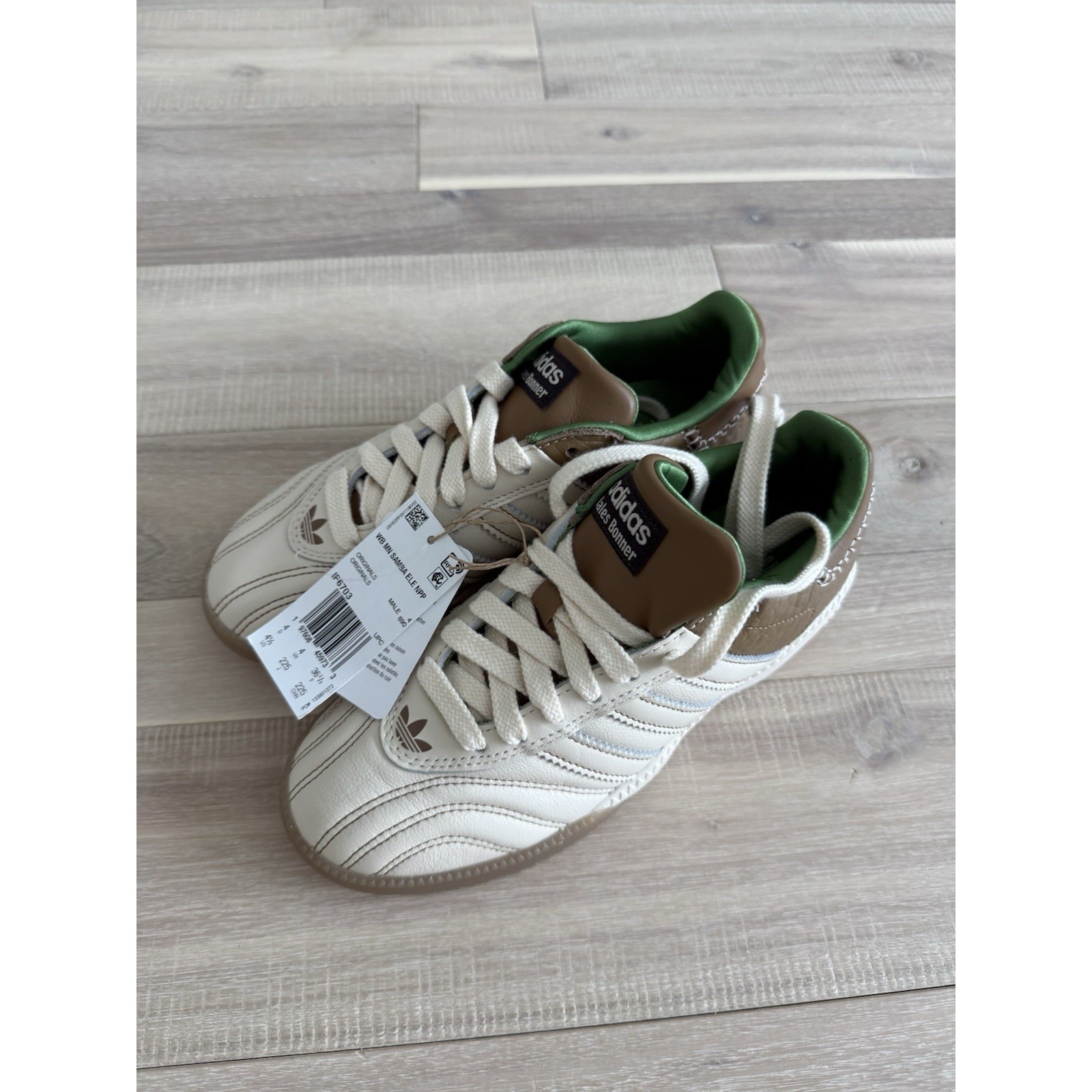 Size 4.5 - Wales Bonner X Adidas Samba Millennium Nappa Pack - Wonder White...